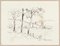 Paysage - Original China Ink Drawing by Abel Pierre Renault - Mid 1900 Mid 1900 1