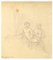Couple Naked - Pencil sur Papier par T. Johannot - Mid 19th 19th Century Mid-19th Century 1