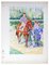 Jockey no. 9 On Horseback - Original Lithograph by S. Mendjisky - 1970s 1970s 1