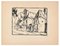 The Huts - Original China Ink Drawing by G. Pastre - 1930s 1930s, Image 1