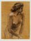 Nude Woman - Pencil And Pastel Drawing - Early 20th Century Early 20th Century 1