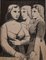 Lithographie Three Twins - Original par P. Borra - 1950s 1950s 1