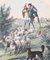 Stilt-Walking Shepherds - Lithographie Originale - 1860 1860 2
