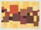 Composition Abstraite - Tempera Originale par A. Matheos Milieu du 20ème Siècle 1