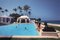 Molly Wilmot's Pool Oversize C Print Framed in White by Slim Aarons 1