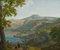 Landscape at Lake Nemi - Oil on Canvas by Franz Knebel - Half of 1800 1950 ca. 1