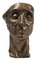 Cabeza de hombre - Escultura original de bronce de Amedeo Bocchi - años 20. 1920, Imagen 1