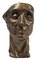 Head of Man - Original Skulptur aus Bronze von Amedeo Bocchi - 1920er 1920er 1