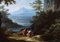 Dos paisajes arcádicos - JF Van Bloemen (seguidor de) - Óleo sobre lienzo Siglo 18, Imagen 2