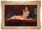 Laying Nude with Blue Lance - Öl auf Leinwand von Antonio Feltrinelli - 1930er 1930er 2
