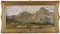 Paysage de Montagne avec Pâturage - Huile sur Toile par G. Federici - Début du 20e siècle 1