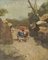 Camminando con l'asino - Olio su tela di A. Milone - 1870s, fine XIX secolo, Immagine 1