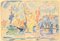 Saint Tropez - Original Watercolor Drawing by Paul Signac - 1900 ca. 1900 ca. 1