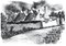 Trulli in Alberobello - Original Ink Drawing by Renato Guttuso - 1978/79 1978/79, Image 1