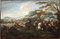 Schlacht der Kavallerie - Ölfarbe von F. Graziani (Ciccio Napoletano) - Spätes 1600 Spätes 17. Jh 1