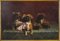 Familia de perros Pekingese - Óleo sobre lienzo de FV Rossi - 1939 1939, Imagen 1