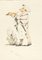 The Chef - Original Ink Drawing and Watercolor by JJ Grandville 1845 ca., Immagine 1