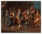 Pair of Scenes of Celebration with Musicians - Oil on Canvas - 18th Century 18th century 2