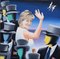 Fare Thee Well And If Forever - Original Oil on Canvas by M. Kostabi - 1997 1997, Immagine 1