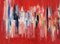 Rote Landschaft - Acryl auf Leinwand von M. Goeyens - 2000er 2000er 1
