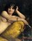 Retrato de odalisque - óleo sobre lienzo de Giovanni Costa - 1858 1858, Imagen 5