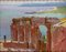 View of Taormina - Oil on Board by E. Tani - 1930s 1930s 1
