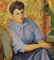 Donna - Olio originale in tela di Nino Bertoletti - anni '50, Immagine 2