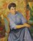 Donna - Olio originale in tela di Nino Bertoletti - anni '50, Immagine 1