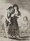 Aguafuerte Ni asi la Distingue - Original Aguafuerte de Francisco Goya - 1799 1799, Imagen 2