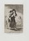 Aguafuerte Ni asi la Distingue - Original Aguafuerte de Francisco Goya - 1799 1799, Imagen 1