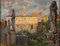 Vue de la Colline du Capitole (Rome) - Huile sur Carton par E. Tani - 1930s 1930s 1