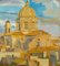 Vista de la iglesia de los Fiorentini - óleo sobre lienzo de A. Urbano del Fabbretto 1930, Imagen 3