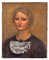 Retrato de una dama - Óleo sobre lienzo original de Carlo Socrate - 1930 1930, Imagen 1