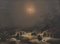 Paysage Nocturne du Nord - Huile sur Toile par JF Hesse - Mid-19th Century Mid-19th Century 1