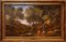 Wooden Landscape with Shepherds, Fountain and Flock - by Jan Frans van Bloemen 18th century 2