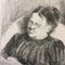 Grand'mère - Portrait de la femme de l'artiste - Originale Lithographie 1895 1895 3