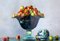 Vaso in cristallo con mele - Olio originale su tela - 2001 2001, Immagine 2