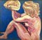 Woman with Shell - Original Oil on Board by Alice Frey - 1960s 1960s, Image 1