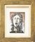 Screaming Woman - Original tempera, tinta y acuarela de E. Berman - años 60 1960s, Imagen 3