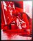 Retrato de Andy Warhol - Impresión en rojo de G. Bruneau - años 80, Imagen 1