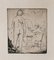 The Painter and the Model - Original Etching by Giacomo Manzù - 1930s 1930s 1