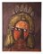 Untitled - Original Waxy Pastel on Canvased Cardboard by Mirko Basaldella Mid 20th century 1