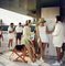 Tennis in the Bahamas Oversize C Print Encadré en Blanc par Slim Aarons 1