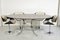 Mid-Century Luna Tulip Dining Table & Chairs Set by Roche Bobois, Set of 5 2