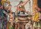 Food Seller - Original Tinte und Wasserfarbe von Anonymous Neapolitan Master - 1800 Frühe 19. Jahrhundert 2