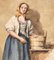 Country Woman -Original Ink and Watercolor de A. Aglio - Siglo XIX, comienzos del siglo XIX, Imagen 3
