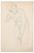 Kneeling Nude - Original Pencil Drawing by Paul Garin - Mid 20th Centur Mid 20th Century, Image 1