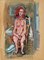 Mujer desnuda, temperamento original y acuarela de Primo Zeglio, años 30, Imagen 1
