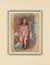 Donna Nuda - Tempera originale e acquarello di Primo Zeglio - anni '30s, Immagine 2