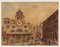 Venedig Landschaft - Originale Tinte und Aquarell - 18. Jahrhundert 1